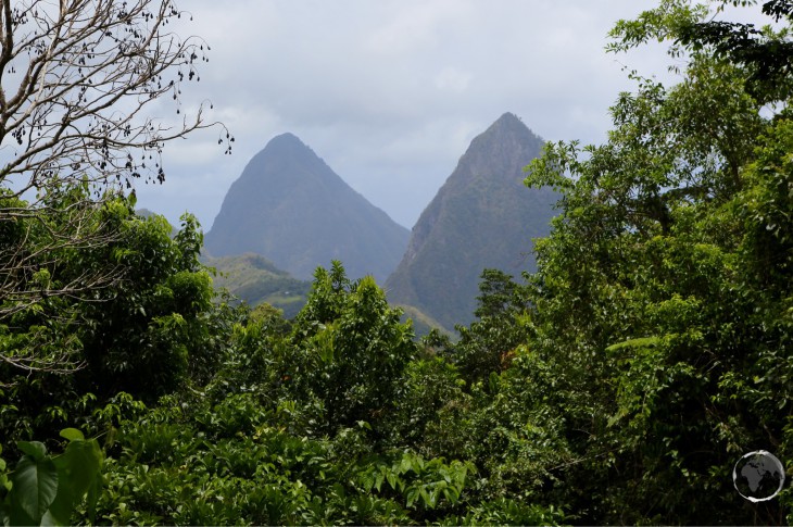 The symbol of St. Lucia, the iconic 'Pitons' are twin volcanic plugs.