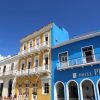 Parque Serafin Sanchez, the main square of Sancti Spíritus, is lined with beautiful Spanish, colonial-era, buildings.