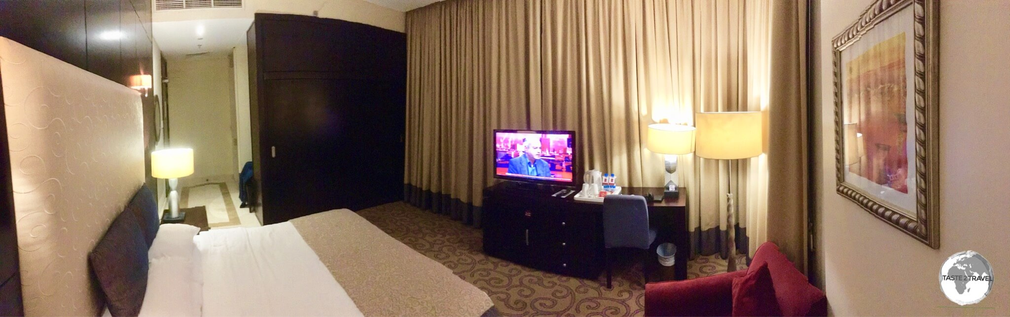 My room at the Century Hotel in Doha. 