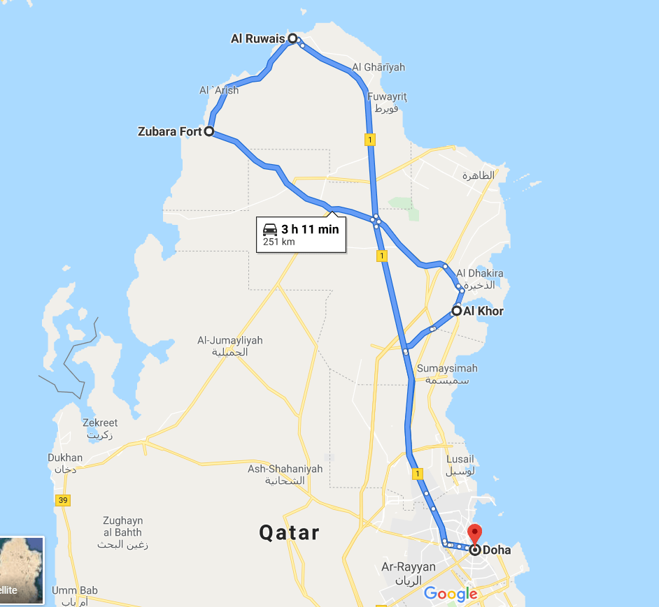 A day trip to northern Qatar.
