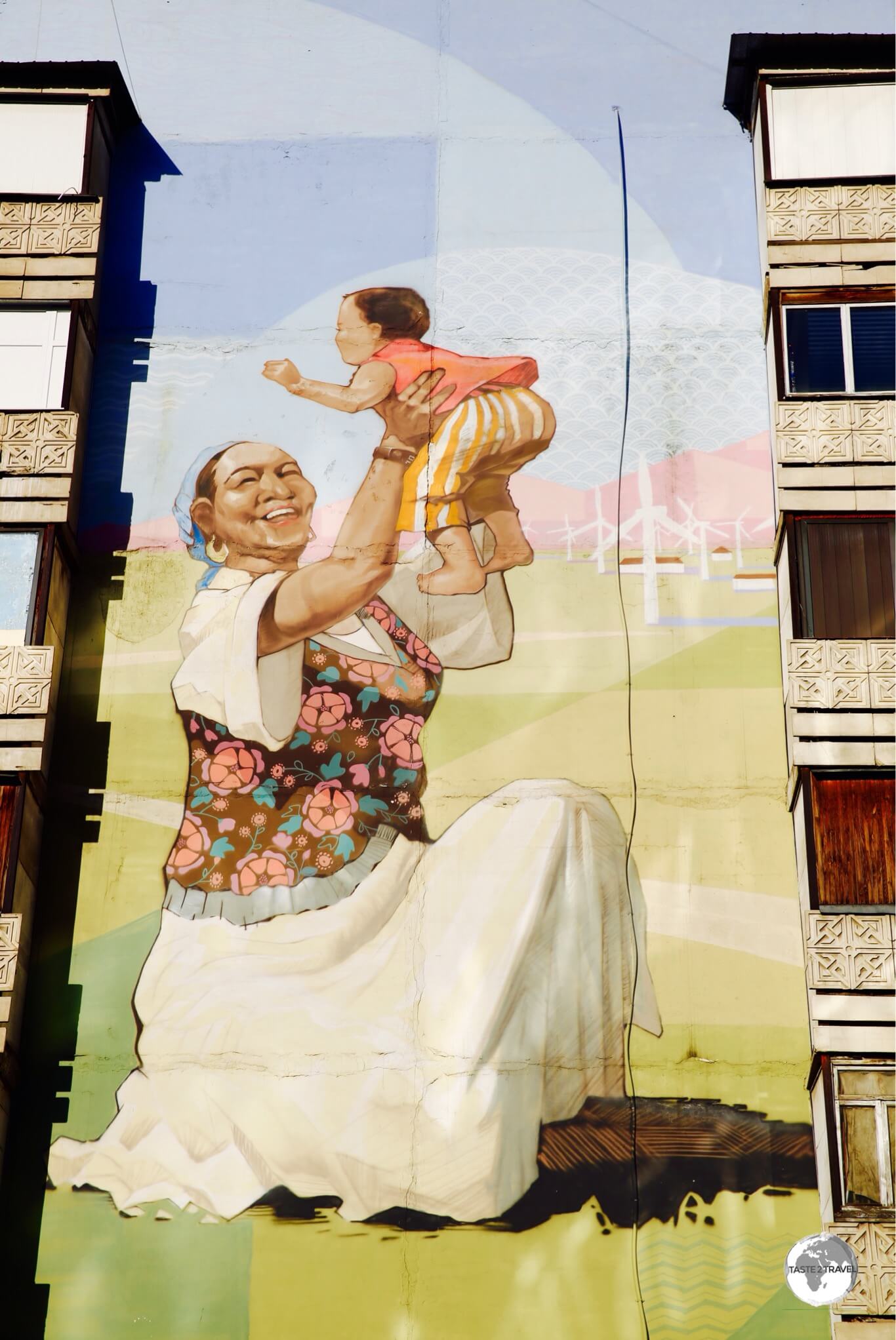 Artwork in Almaty.