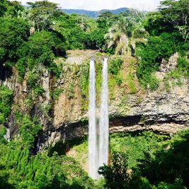 Chamarel Waterfall, a highlight of Mauritius.