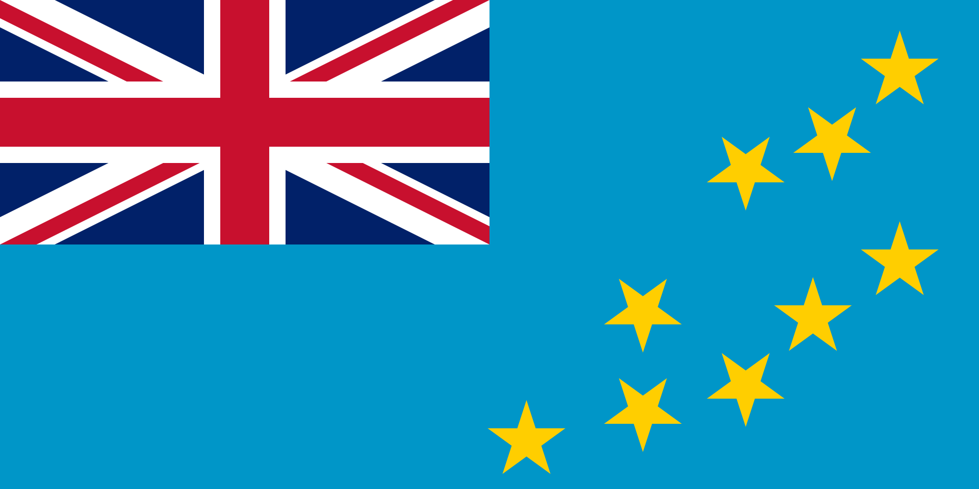 The flag of Tuvalu.