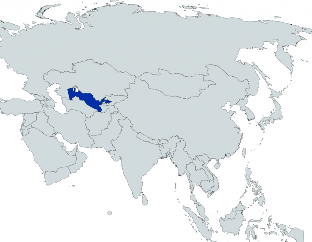 Travel Quiz 31 Asia Map Quiz Taste2travel Asia Map Quiz   Map Uzbekistan 1024x795 