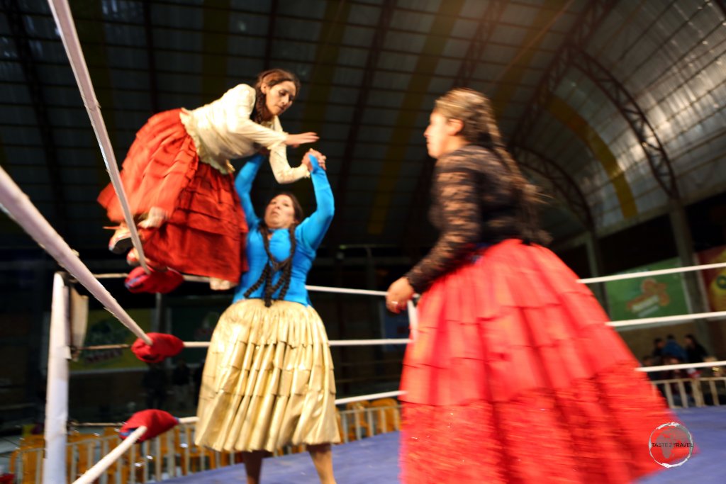 Watching a bunch of wrestling Cholitas do battle in the ring is perhaps the most unique and bizarre tourist attraction in La Paz.