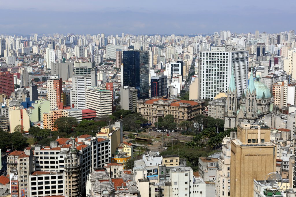 With a population of almost 13 million, Sao Paulo is the largest city in Brazil and South America.