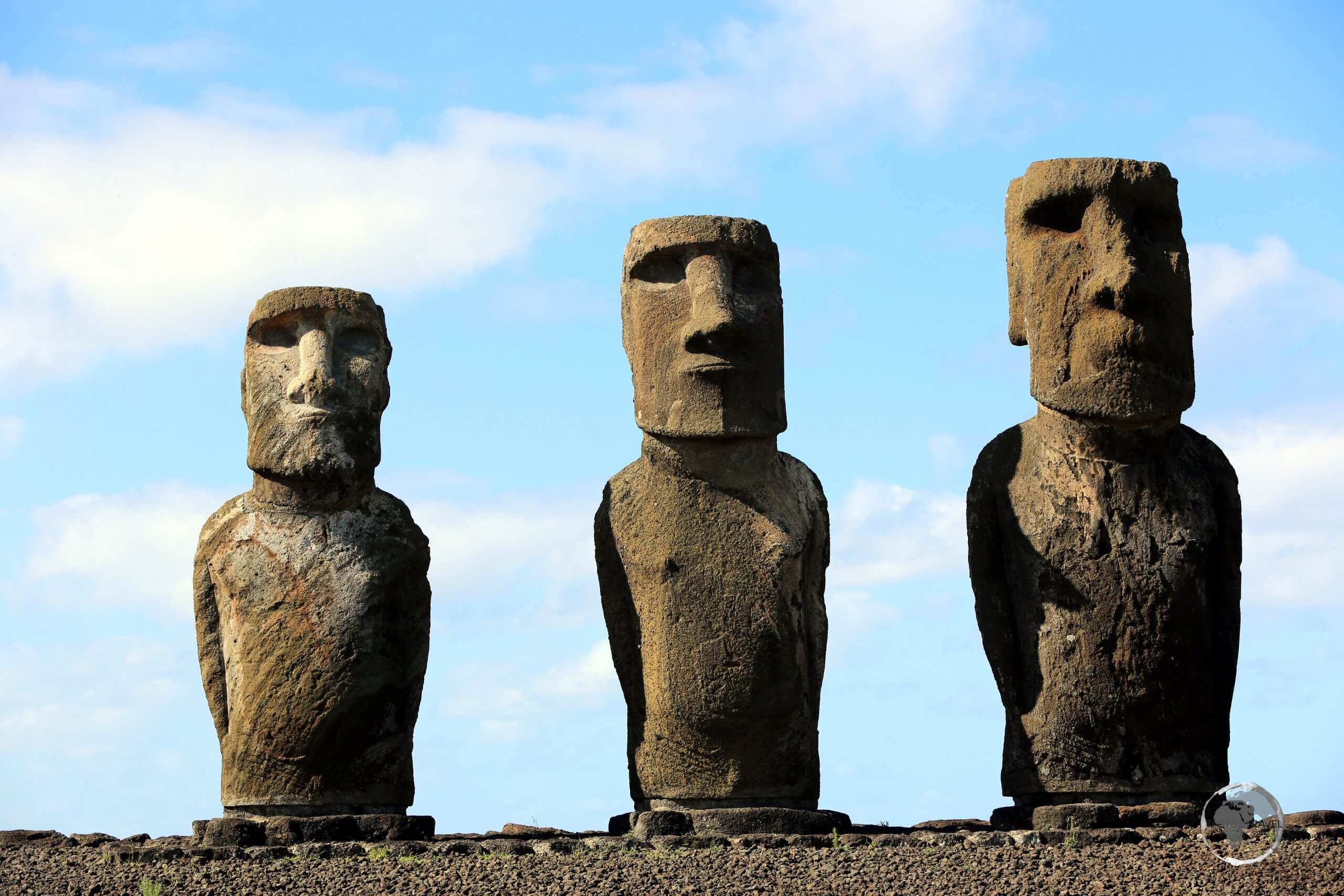 Moai statue wearing a turban