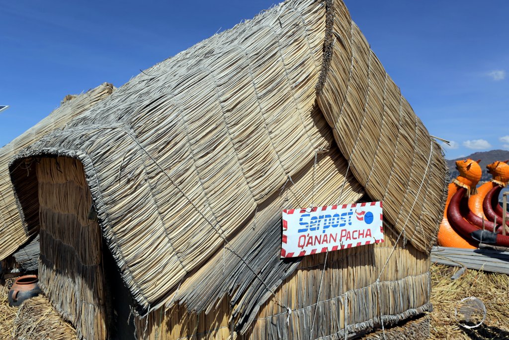 The one post office on the Uros islands, which lie on Lake Titicaca (3,812 metres/ 12,507 feet), near the Peruvian city of Puno.