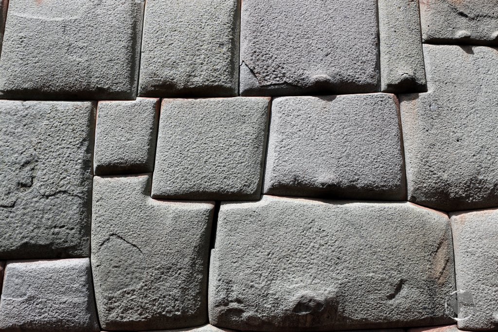 Inca architecture is widely known for its fine masonry, which features precisely cut and shaped stones, seen here in Cusco, closely fitted without mortar ("dry").