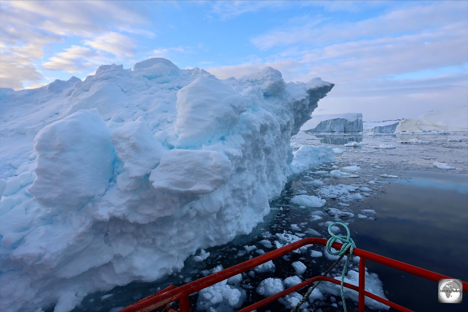 Getting up close to the icebergs on a Disko Line Icefjord cruise.