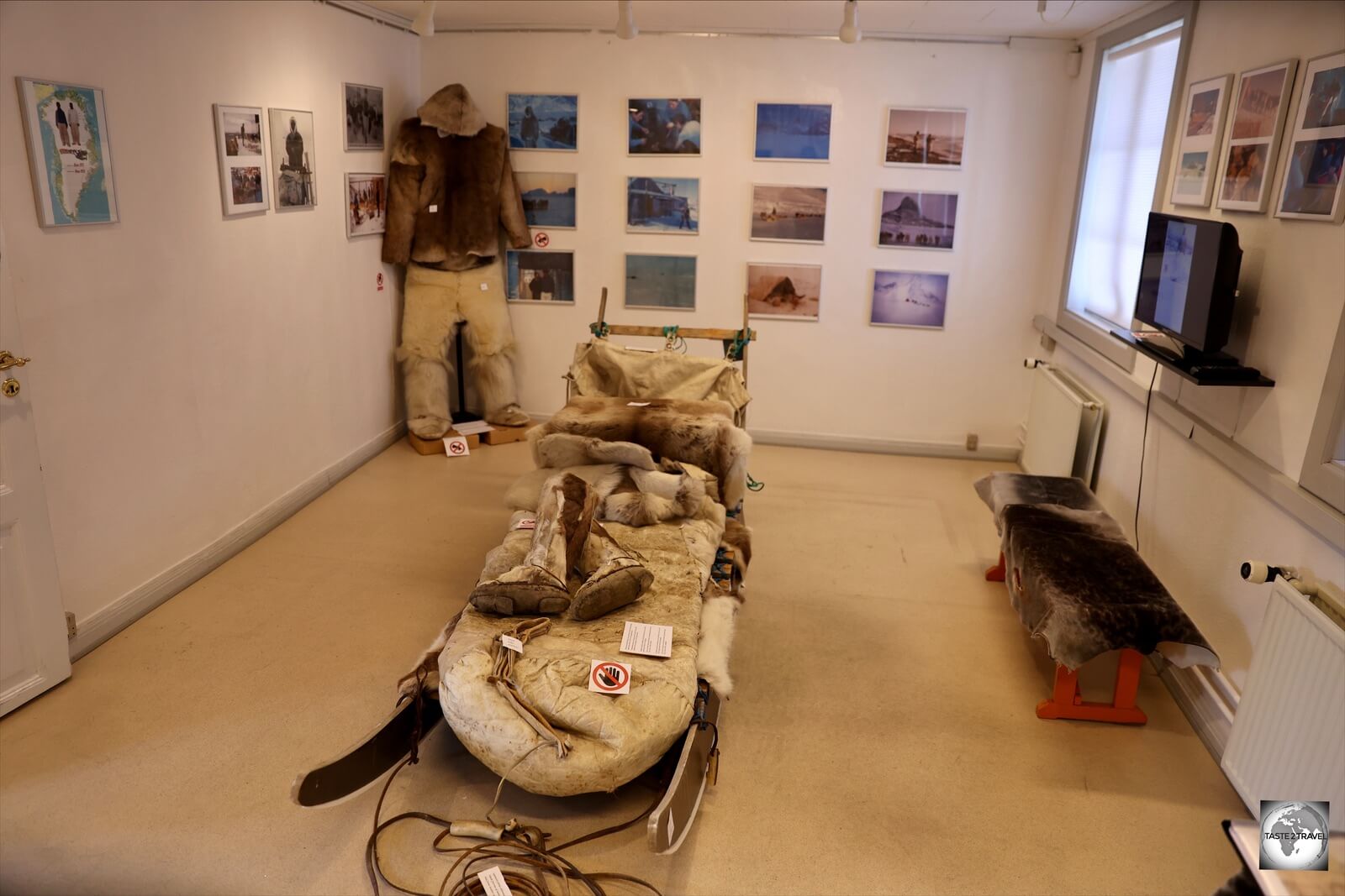 Displays at the Sisimiut Museum.