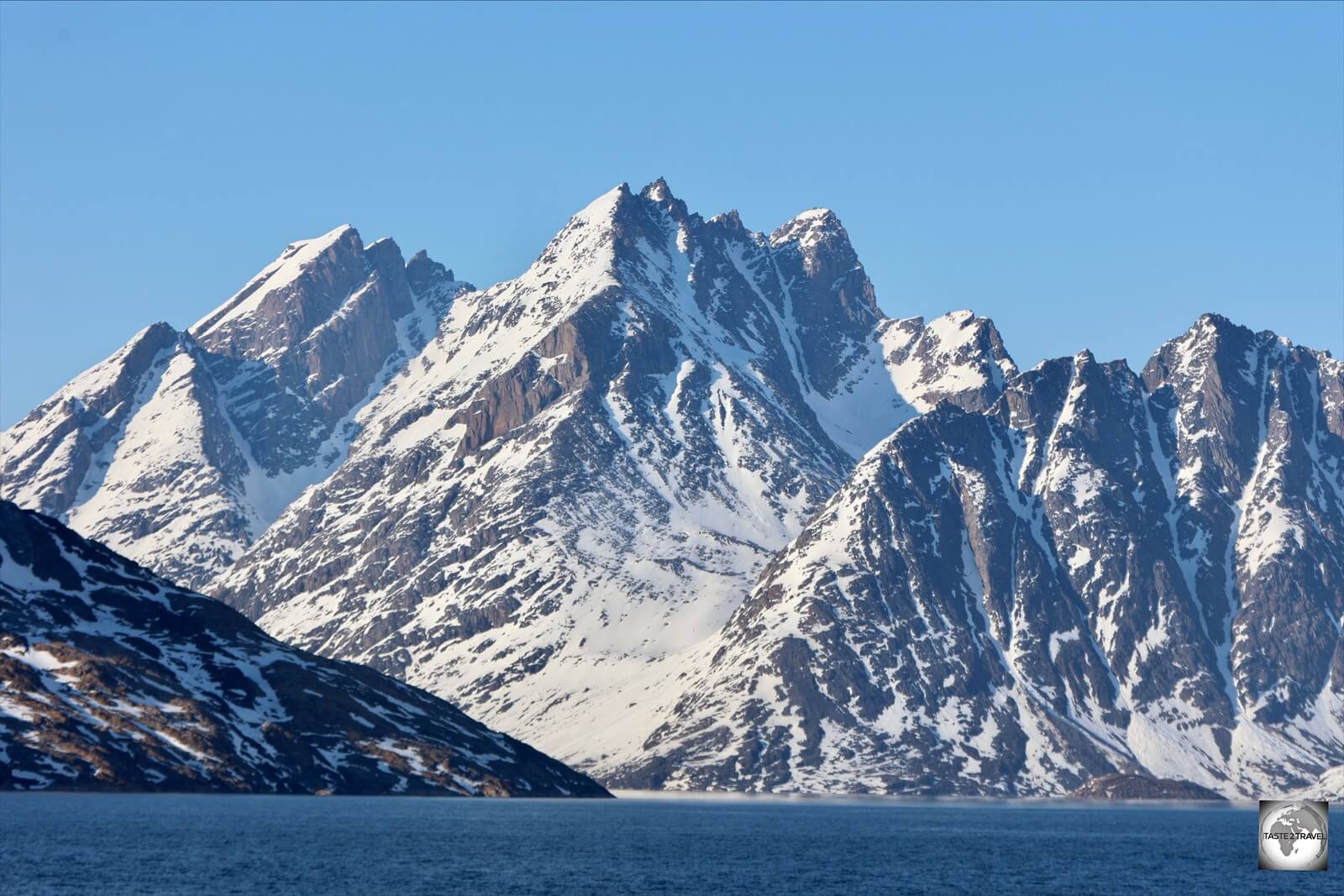 The view from the deck of the Sarfaq Ittuk passenger ship.