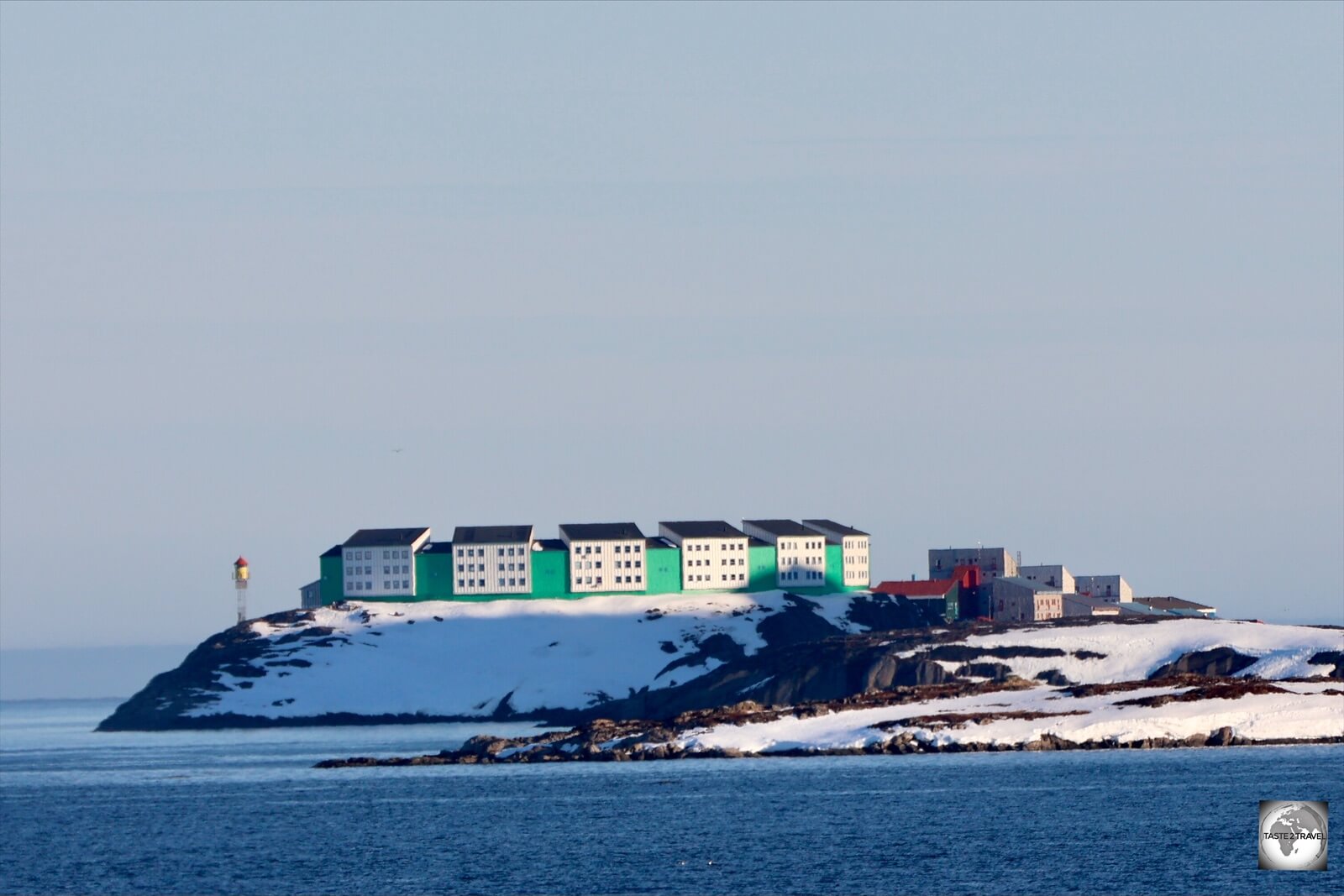 Out first glimpse of Maniitsoq from the Sarfaq Ittuk.