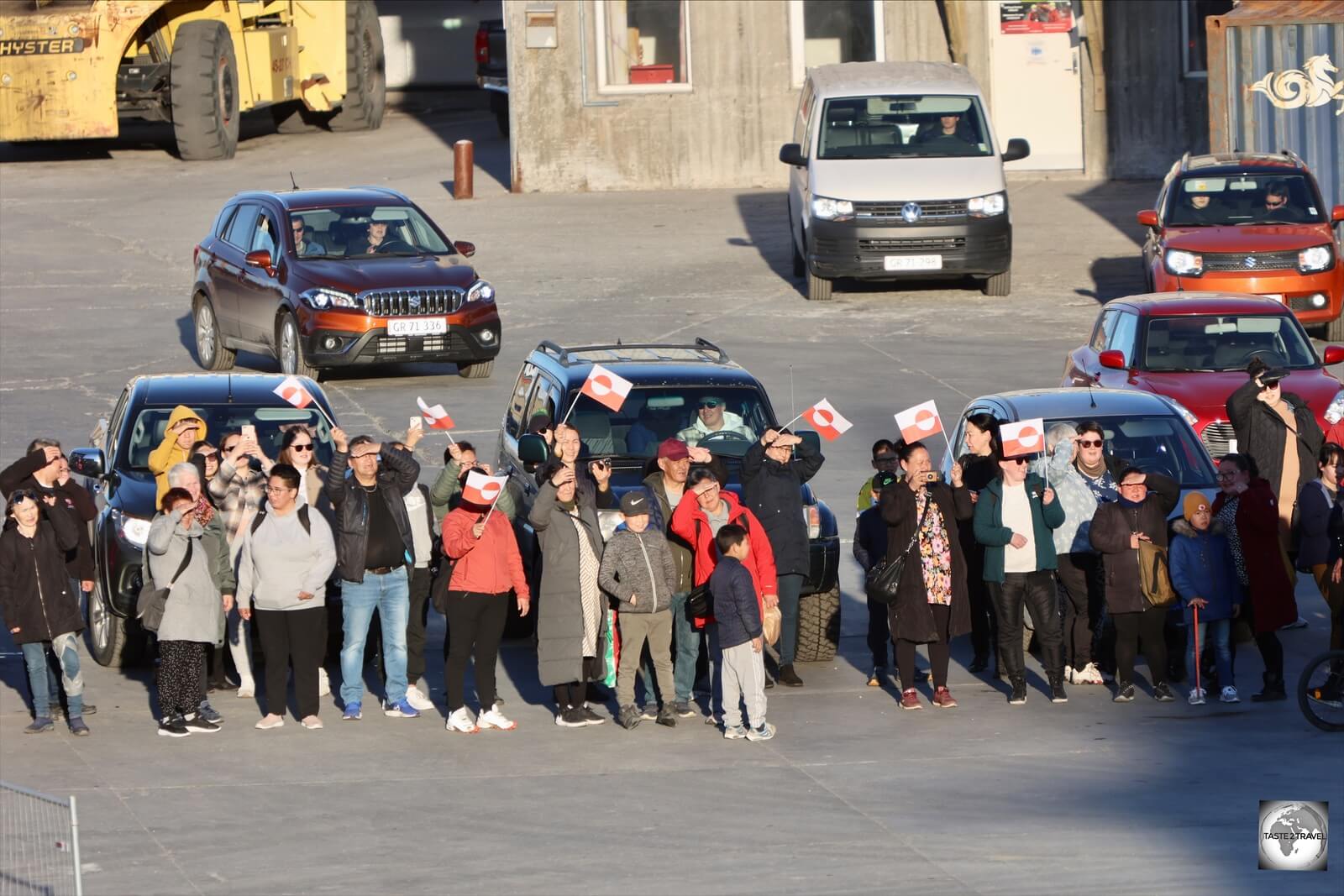 At each port, crowds of family and friends gather to greet and farewell loved ones.