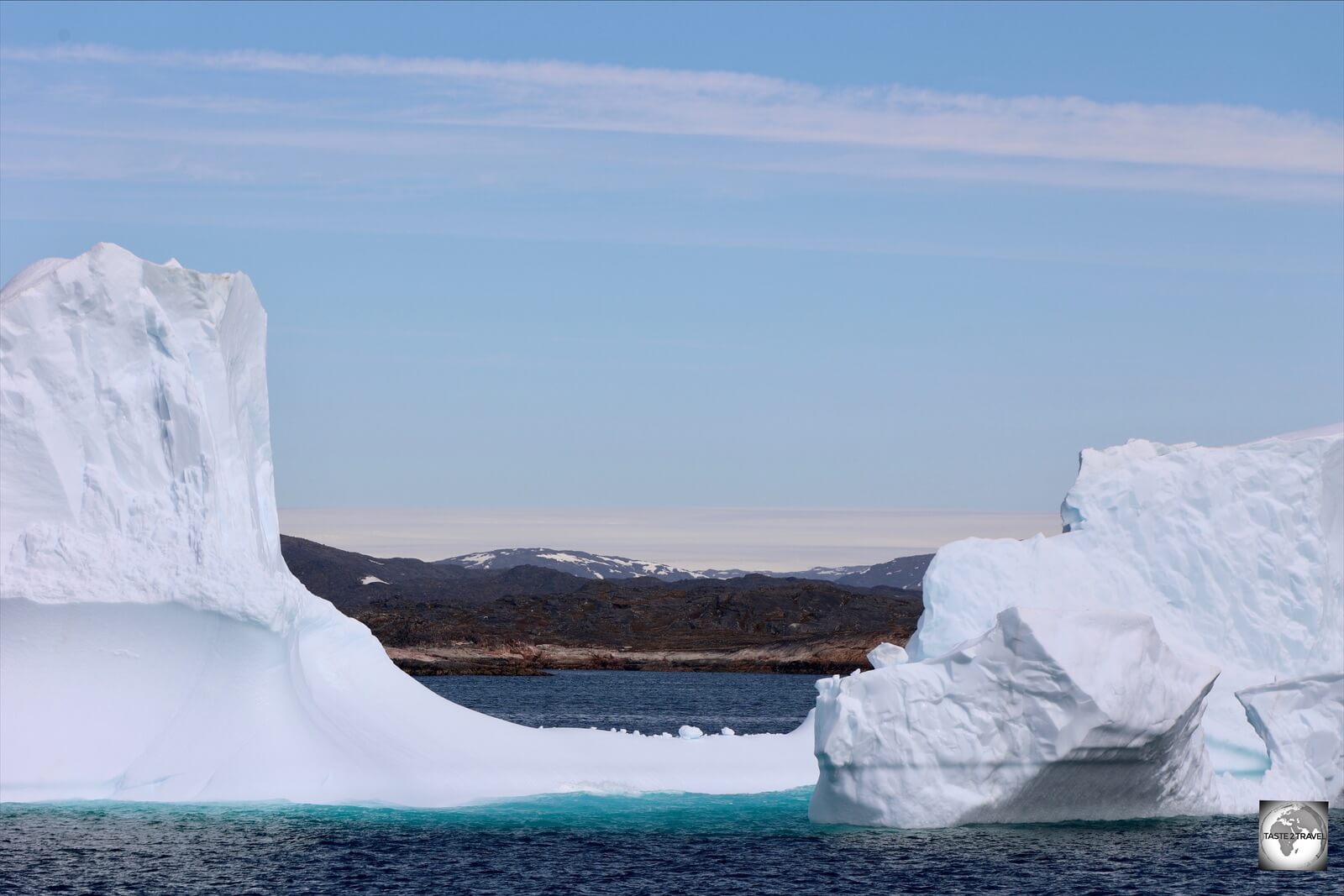 Icebergs are a constant obstacle for the crew of the Sarfaq Ittuk.