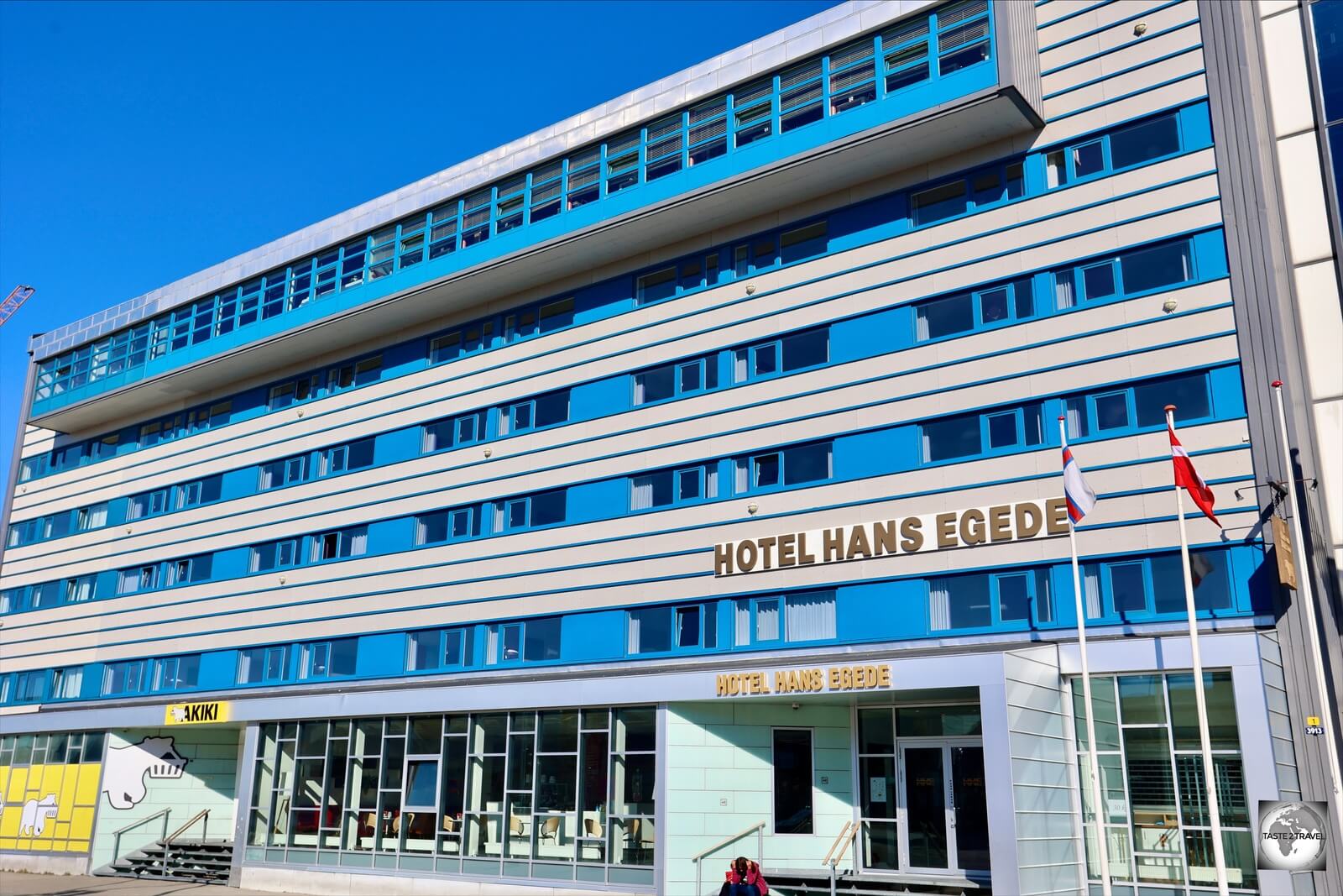 The Hotel Hans Egede in downtown Nuuk. 