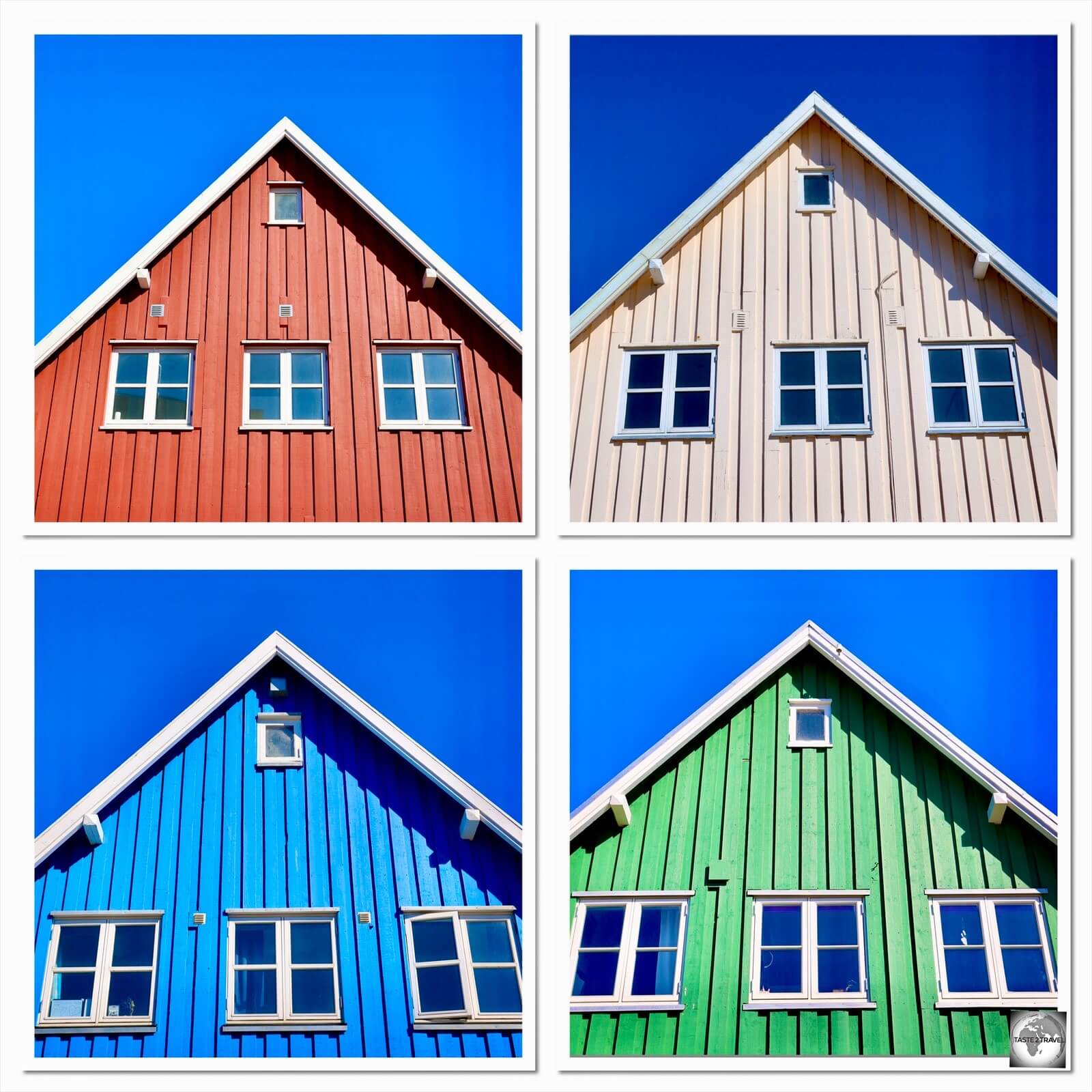 A collage - "The Houses of Nuuk".