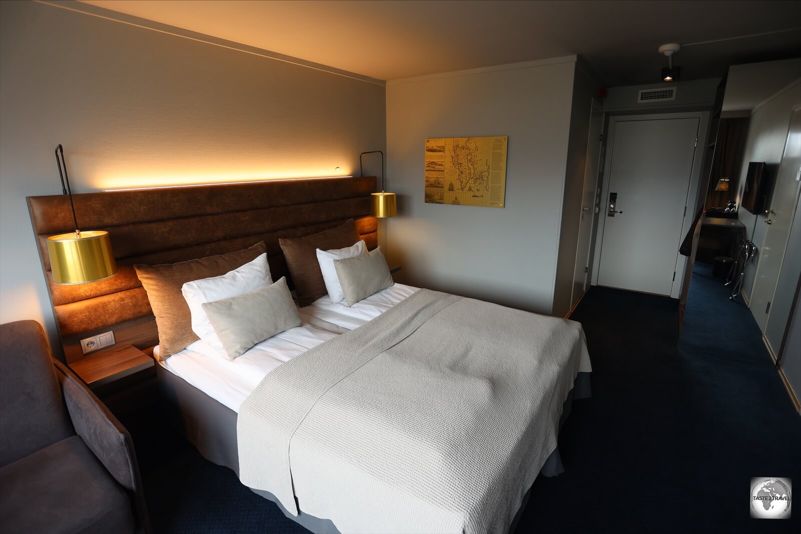 One of my rooms at the Radisson Blu hotel, the best accommodation option in Svalbard. 