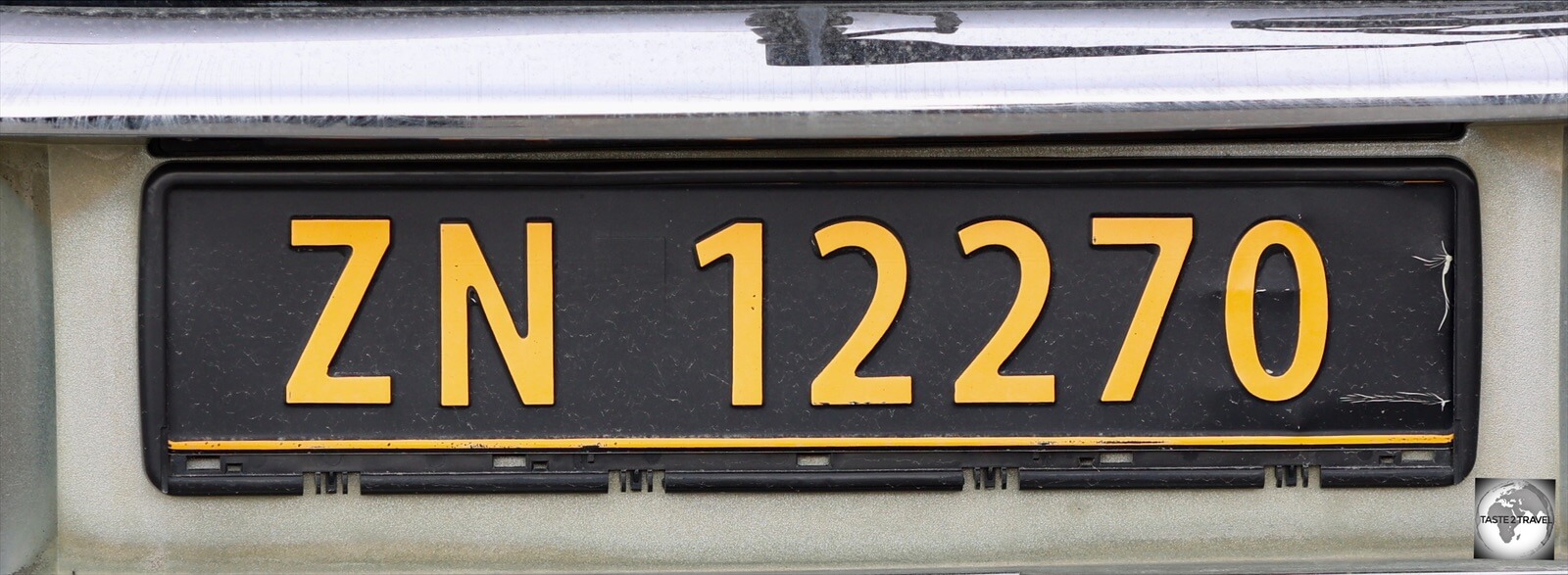 A Svalbard car license plate.