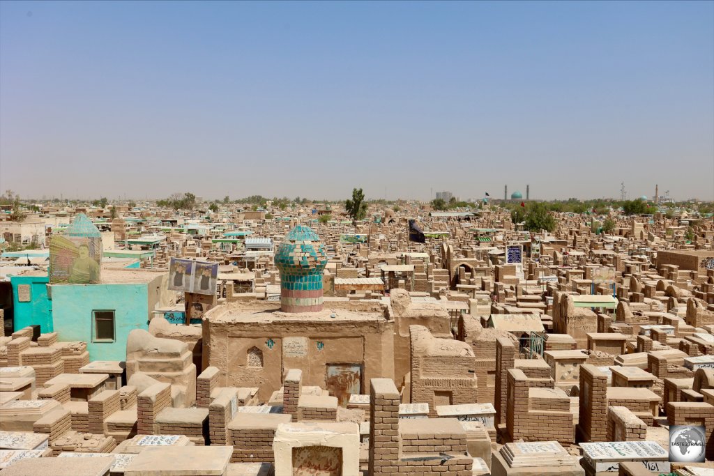 The world's largest cemetery, Wadi Al Salam in Najaf, the resting place of 6 million souls.
