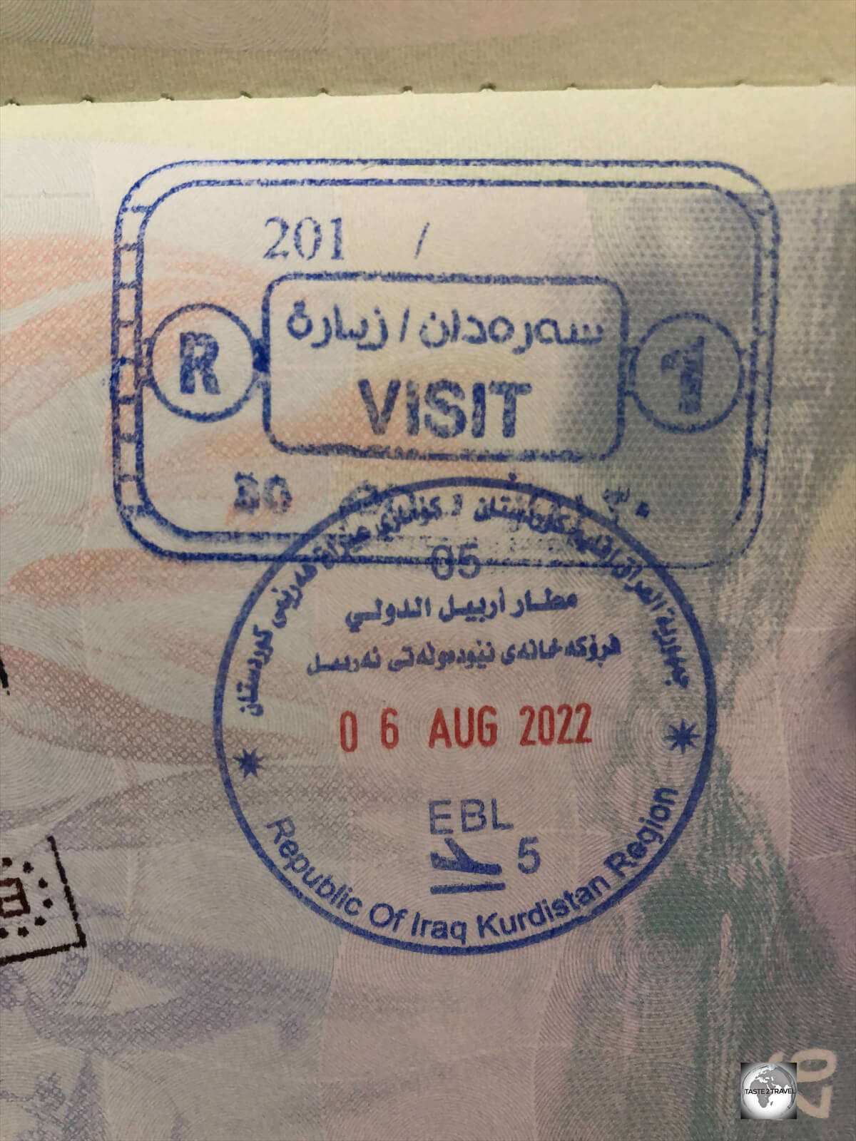 My Iraqi Kurdistan visa-on-arrival. 