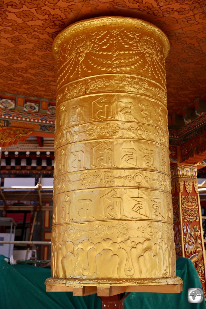 The prayer wheel the National Institute for Zorig Chusum.
