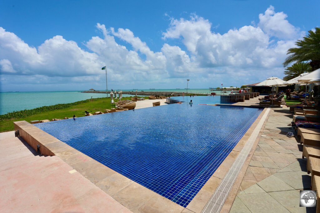 The pool at the Djibouti Palace Kempinski hotel is the most popular pool in town.