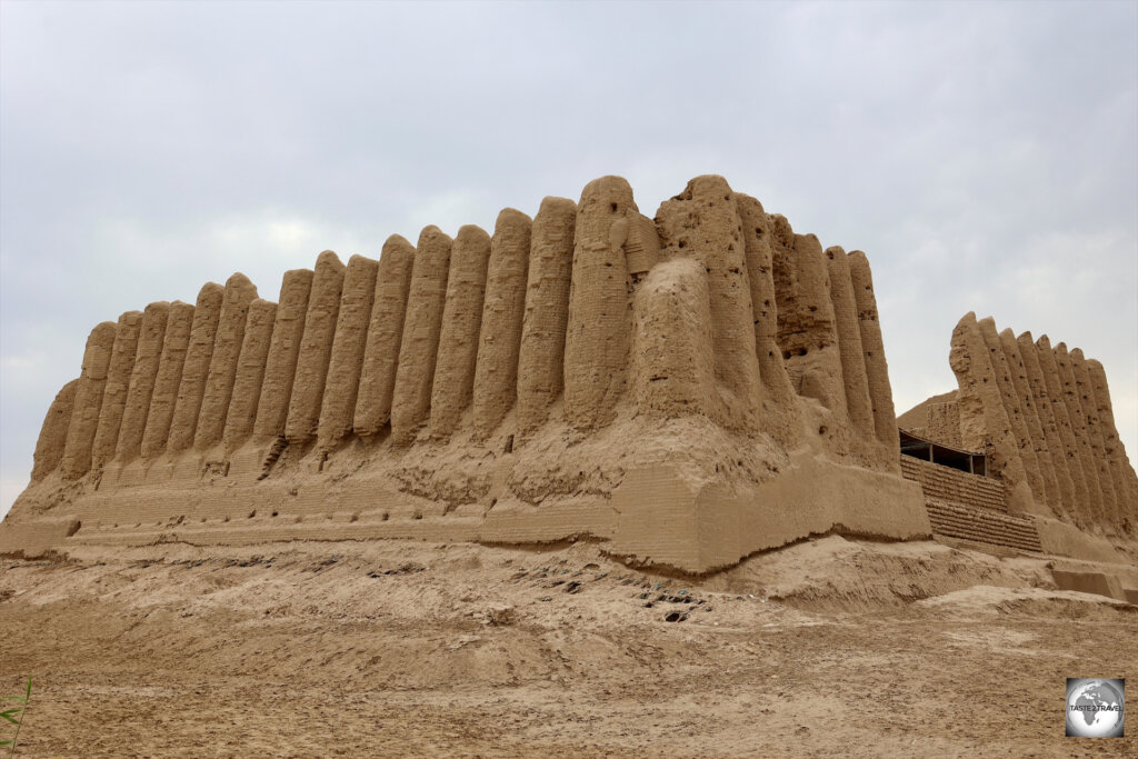 A view of the Great Kyz Kala at Merv, Turkmenistan.
