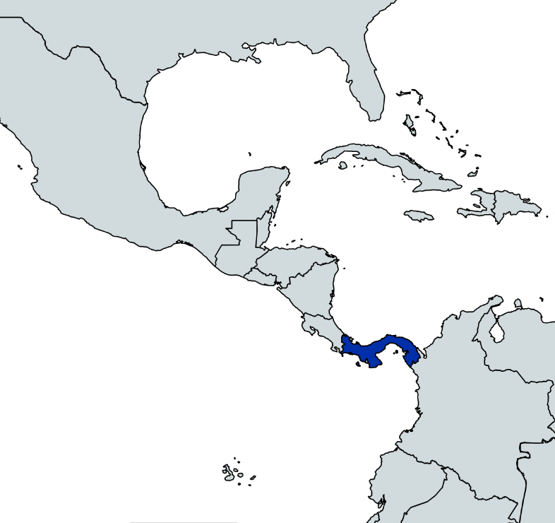 Map highlighting Panama