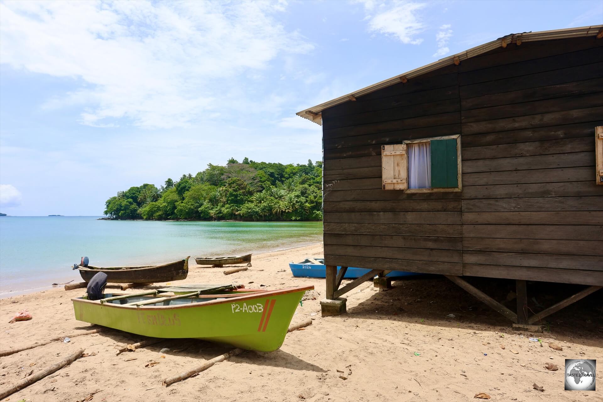 A view of the fishing village at Praia Abade.