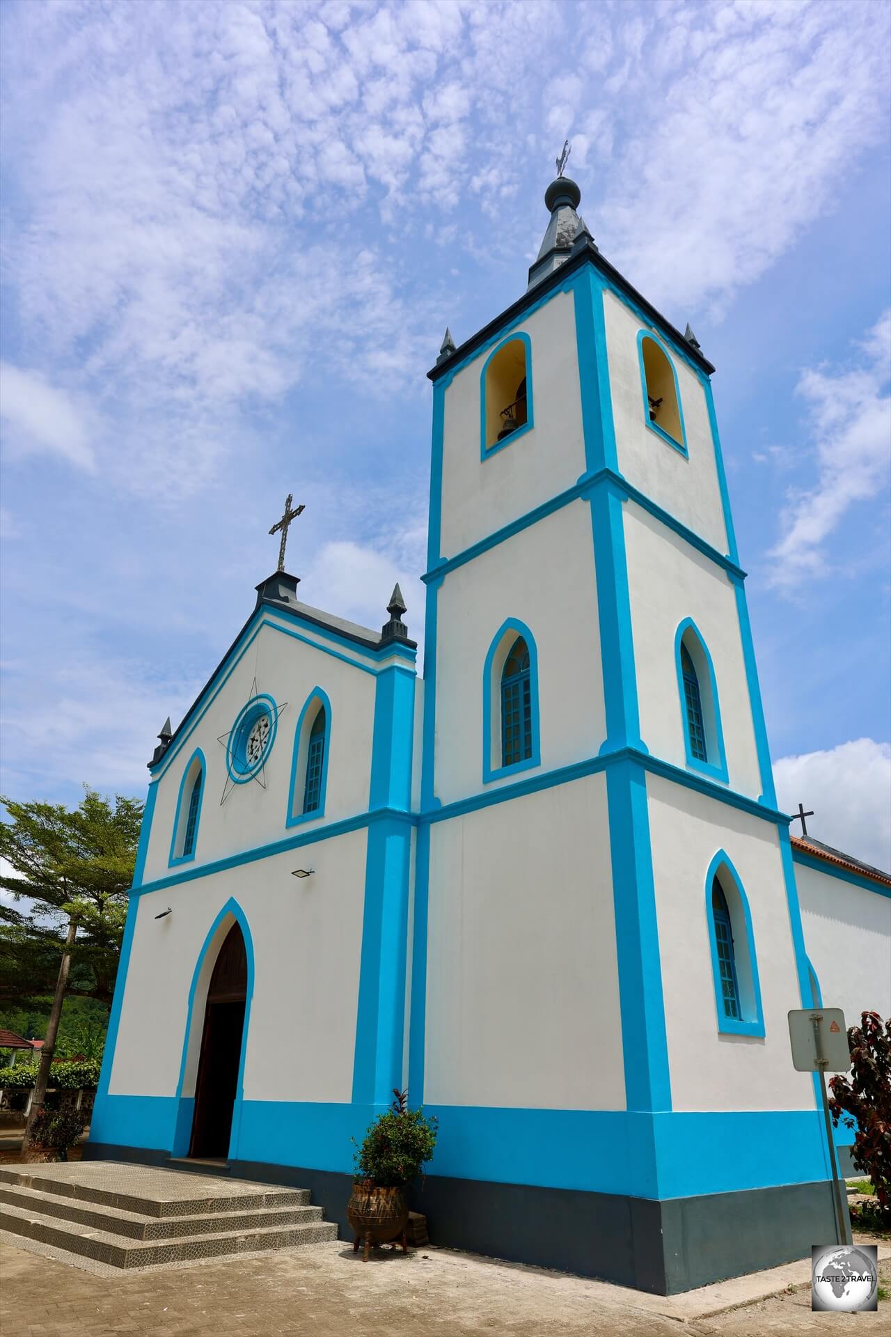 The <i>Church of Our Lady of the Rosary</i> is the principal church in Santo Antonio, Principe Island.