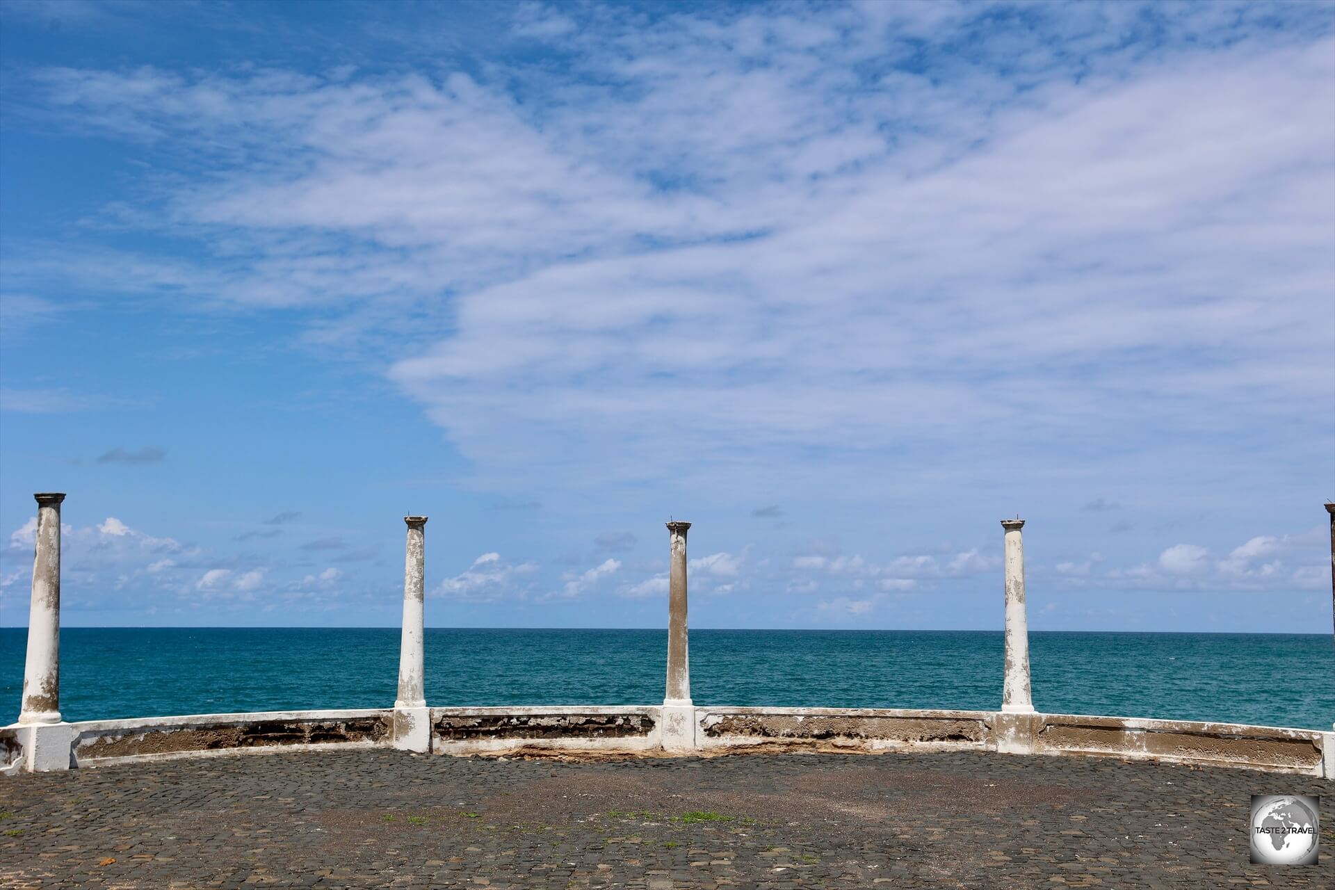 São Tomé (St. Thomas), the capital, and largest city, of São Tomé and Príncipe is located on the Atlantic Ocean.