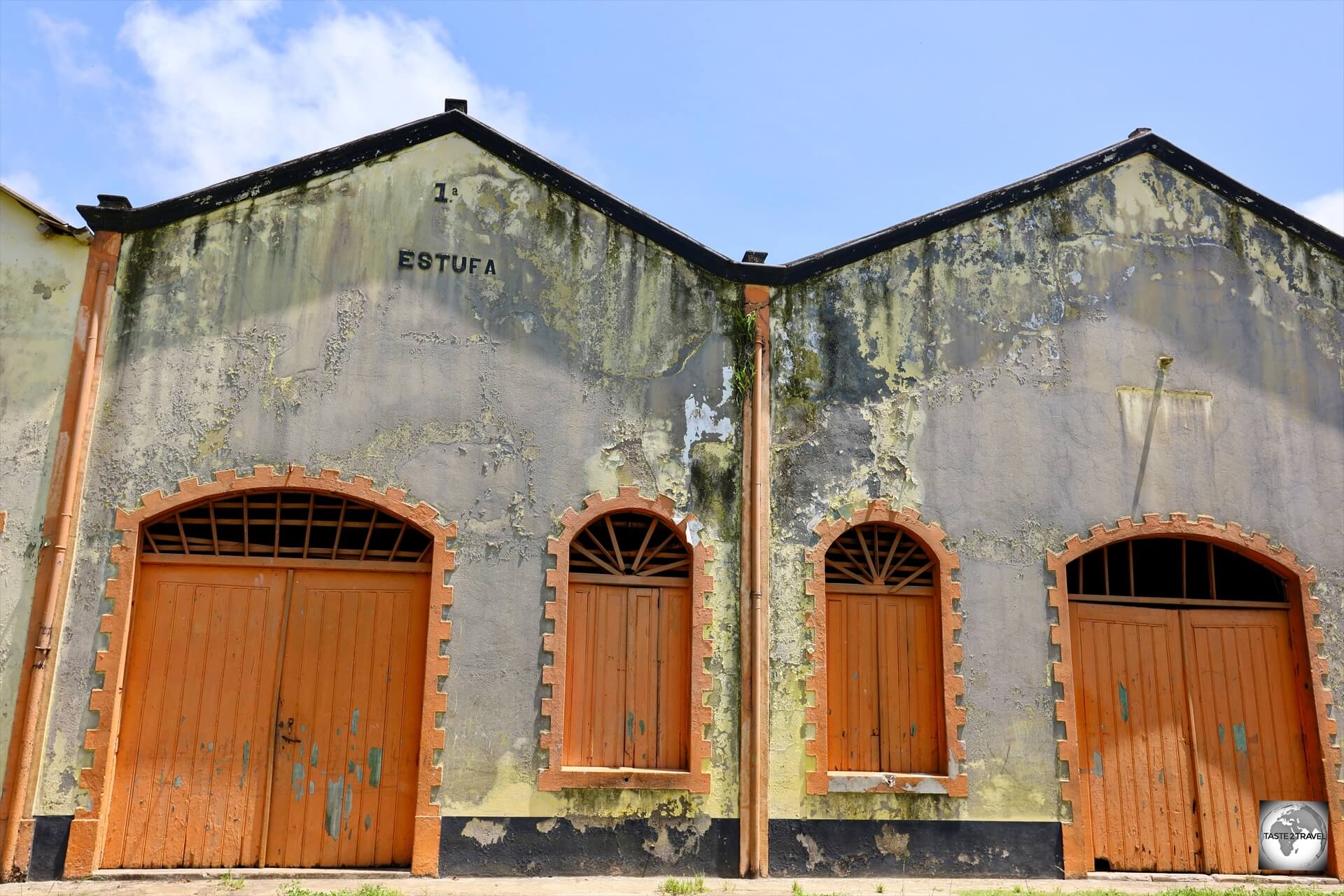 A view of one of the former stove-houses at Roça Água Izé.