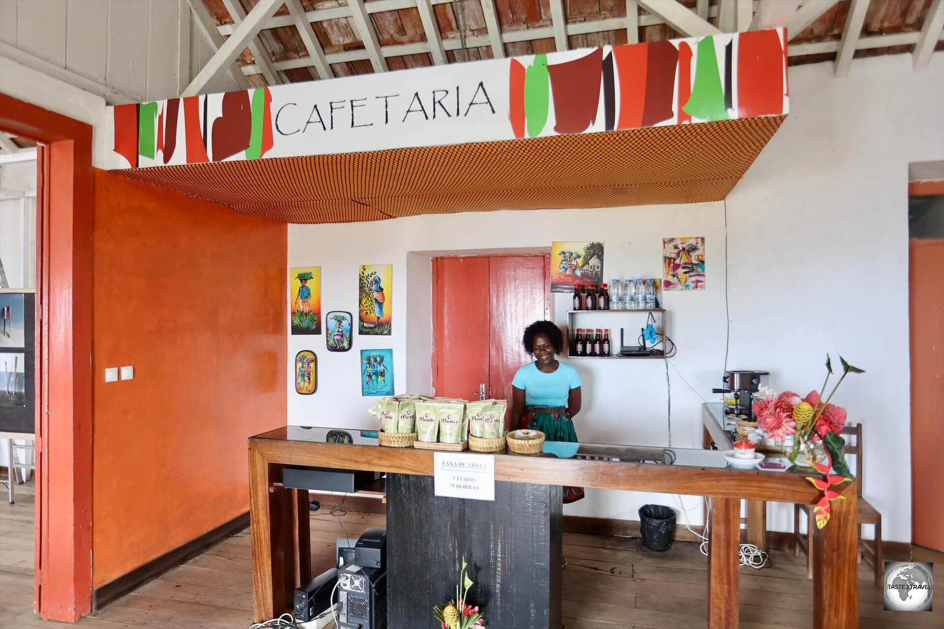 Coffee heaven - the coffee shop at the Monte Coffee plantation.