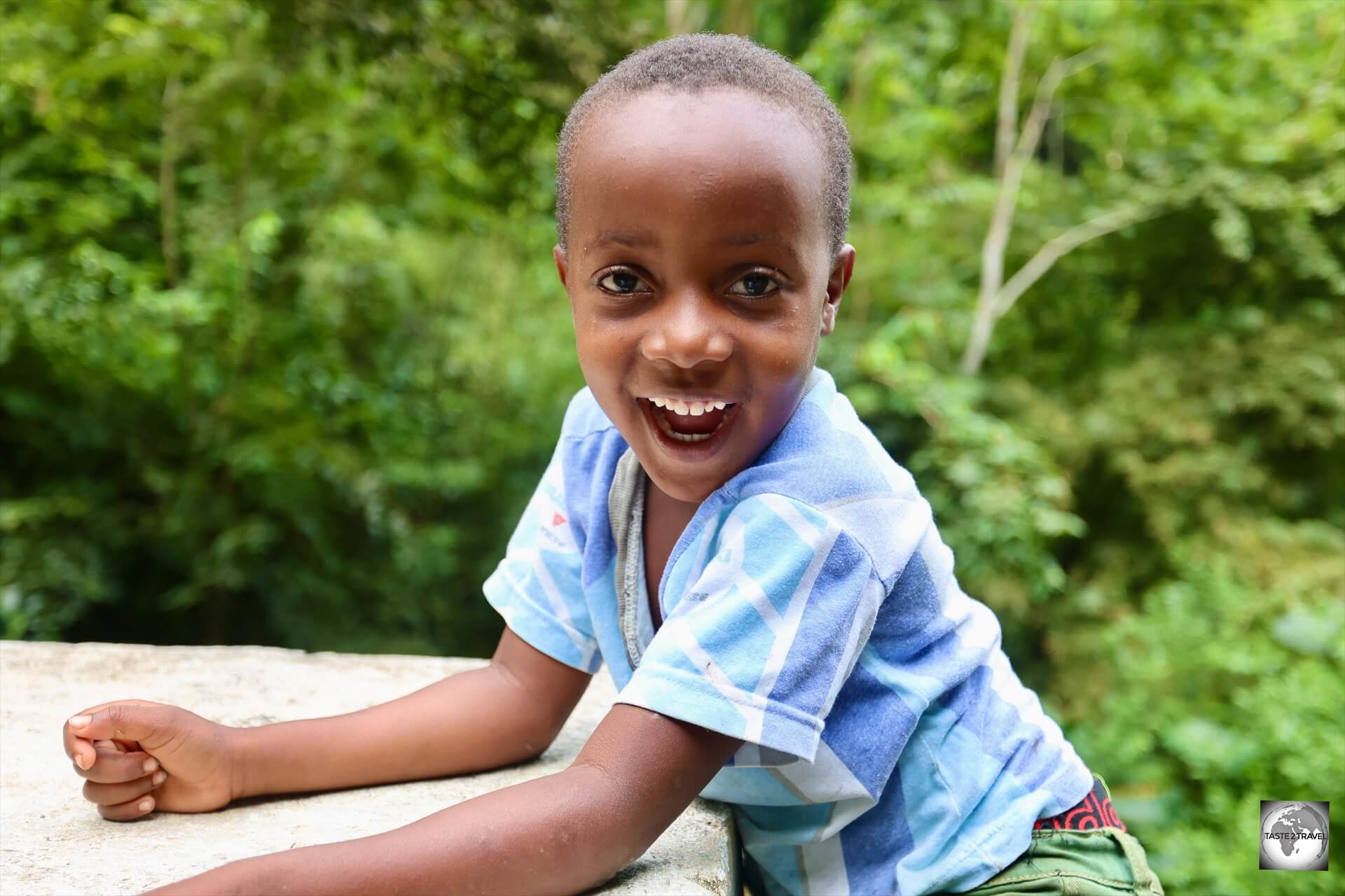 A young boy on São Tomé Island.