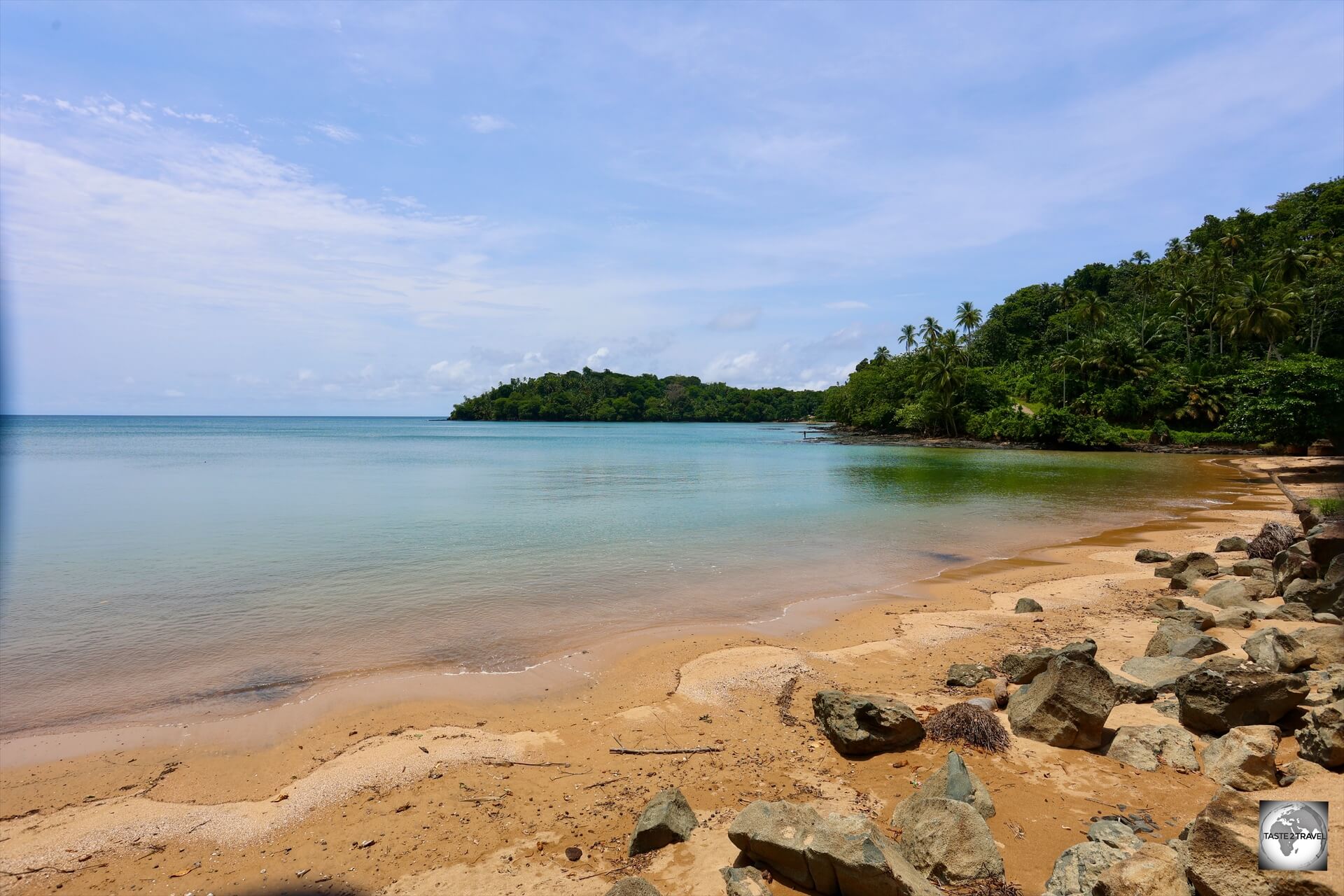 A view of the very quiet Praia Abade which lies to the east of Santo Antonio.