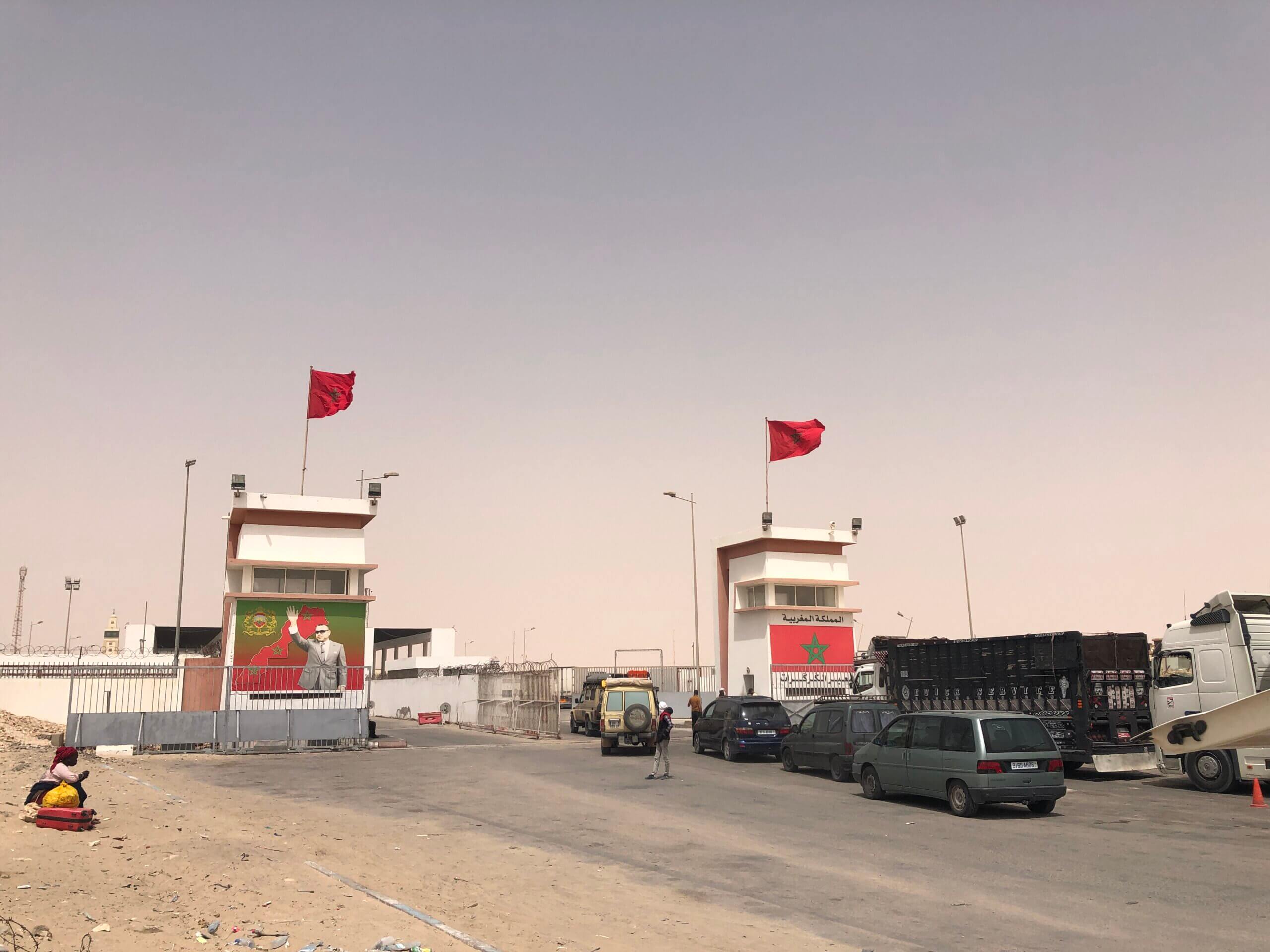 The Moroccan border post at Guerguerat.