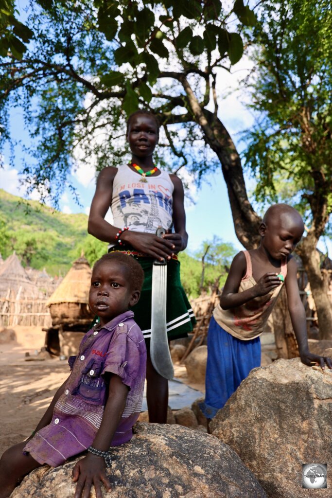 Portraits of the Lotuko tribe at Ilieu village.