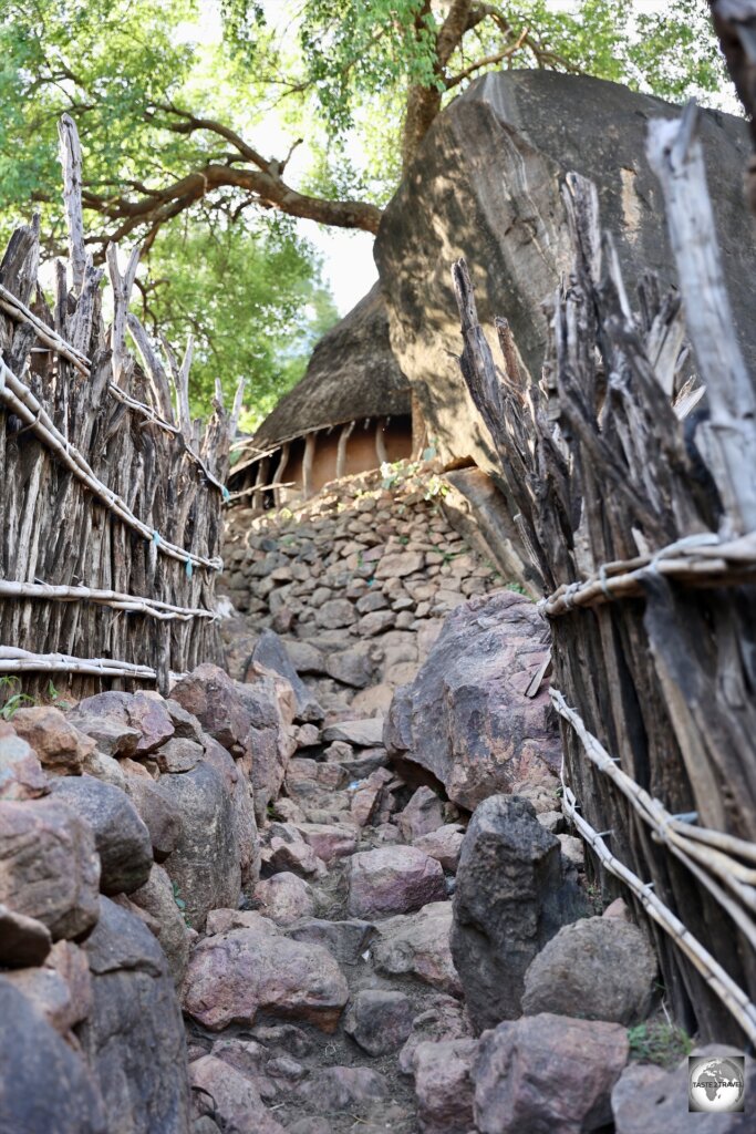 Constructing laneways in Ilieu village is very labour-intensive.