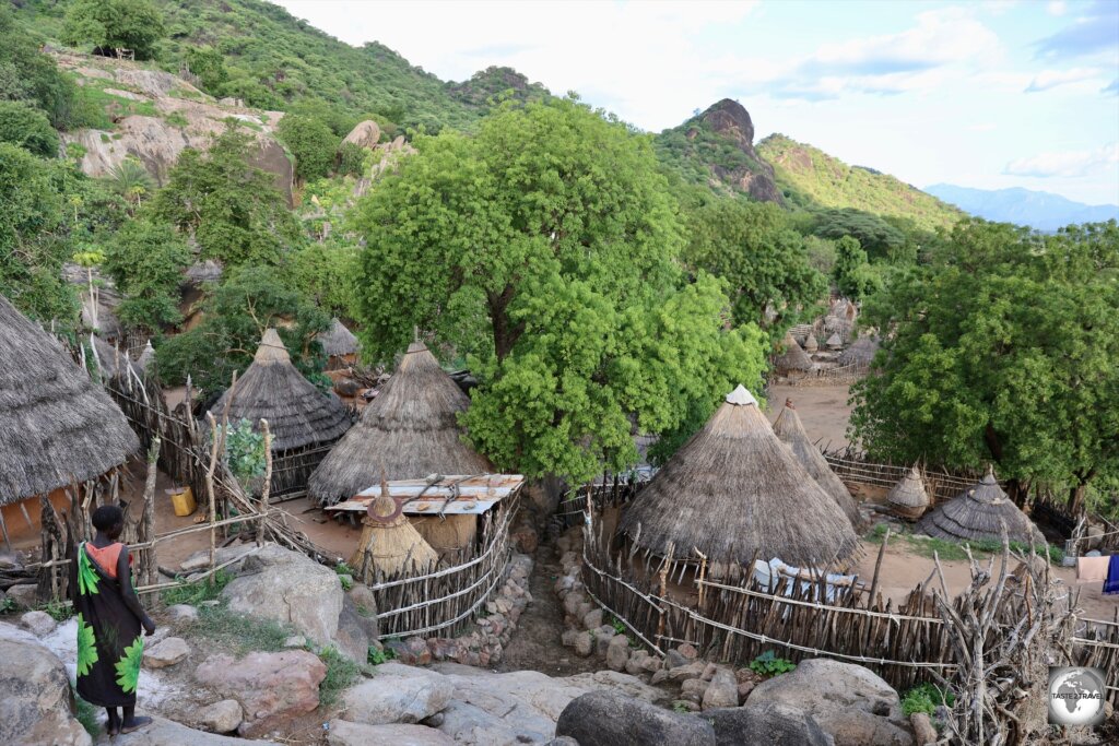 Walking through Ilieu village involves lots of clambering over giant granite stones.