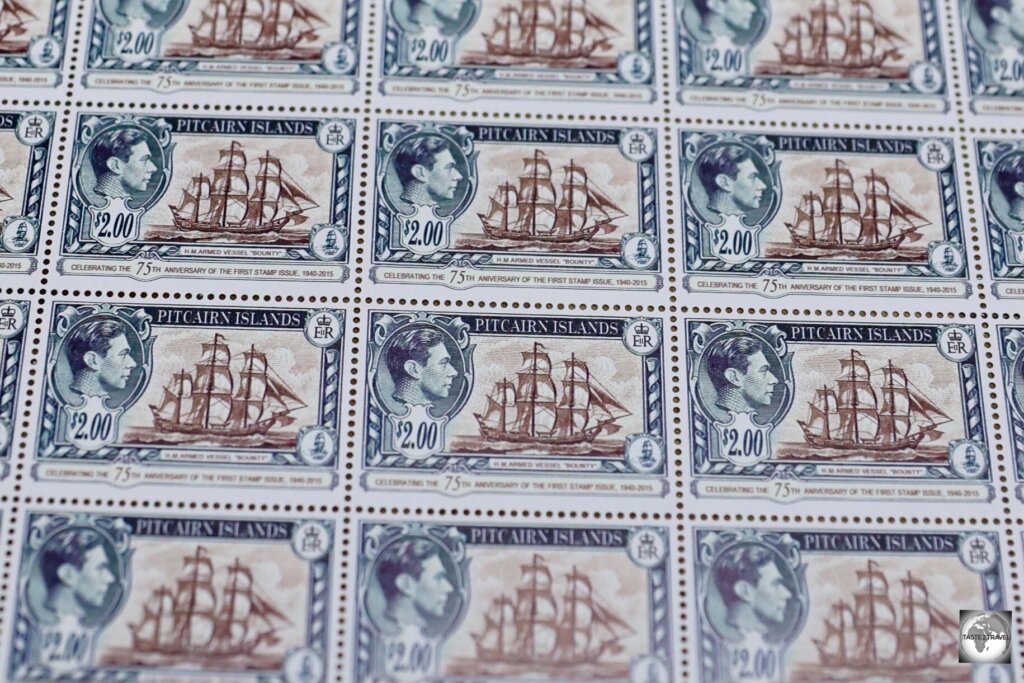 The stamps of Pitcairn Island make for inexpensive souvenirs.