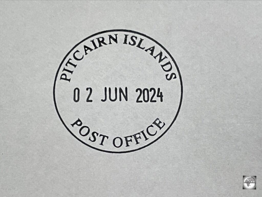 The rather plain Pitcairn Islands postmark.