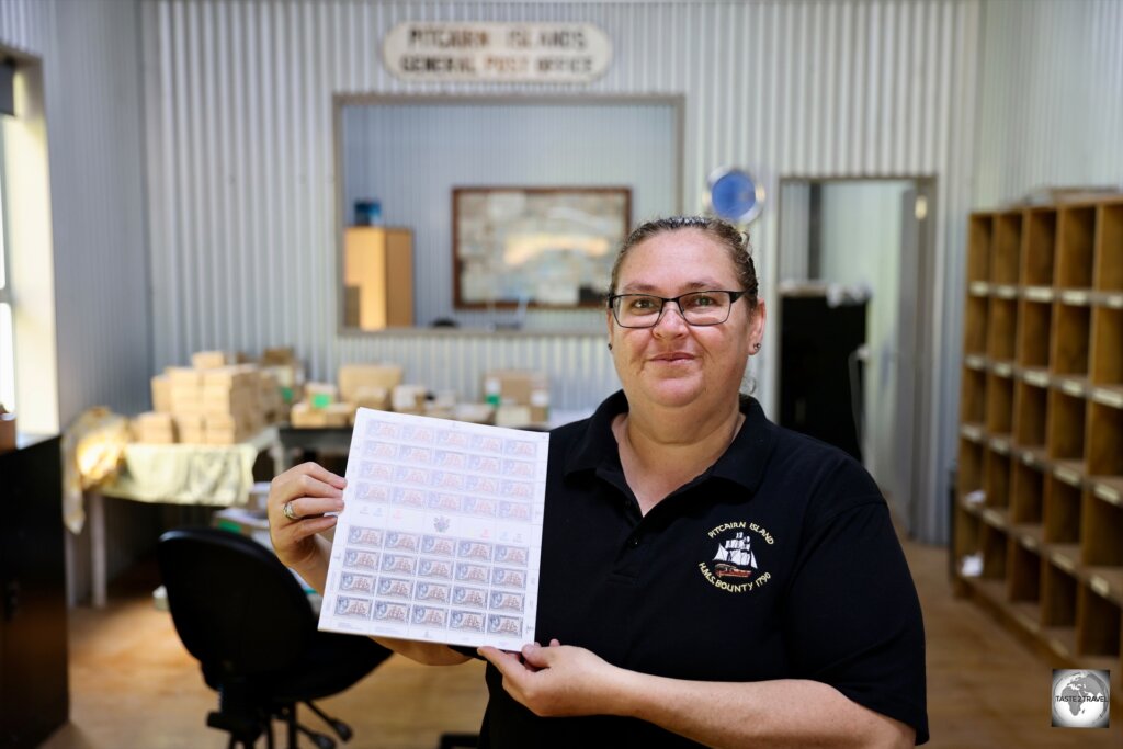 Introducing Charlene, the friendly and helpful postmaster on Pitcairn Island.